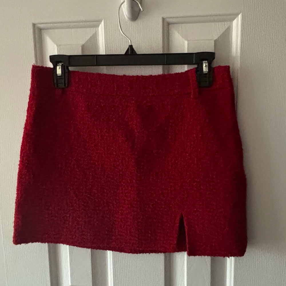 Zara Vibrant Red Mini Skirt